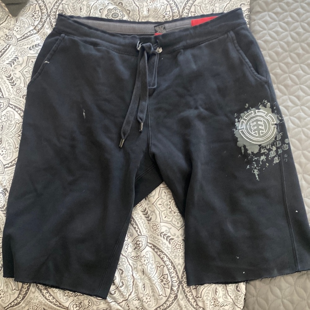 Element mens sweat shorts, black, size L